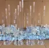 6pcs Wedding Decoration Centerpiece Candelabra Clear Candle Holder Acrylic Candlesticks for Weddings Event Party