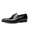 Dress Shoes Men's Youth Fashion Loafers Man A Pedal Business Formal Bright Leather Senior Sense