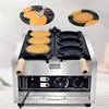 Commerical Coin Waffle Maker Korean Gold Coin Bread Waffle Machine 1400W Non-Stick Coating Electric