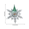 Feestdecoratie Kerst LED-licht Sneeuwvlok Duurzaam Moeiteloze hechting Sneeuwvlokken Energiebesparend Gemakkelijk te gebruiken Sneeuwvlokken Voor thuis Deocr