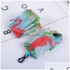 Storage Bags Storage Bags Cute Bohemian Print Reusable Grocery Portable Foldable Tote Shop Bag With Hook Eco-Friendly Travel Recycle D Dh0Bh