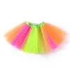 Girls Tutu Skirts Rainbow Ballets Kids Clothes Fancy Pettyskirt Fashion Stage Dance Wear Costume Dresses Summer Tulle Princess Mini Dress