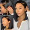 Bob Wig Lace Front Brazilian Human Hair Wigs For Black Women Pre Plucked Short Natural 13x4 virgin Straight Full Frontal Closure Wig