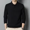 Men's Sweaters Men Wool Sweater 2024 Autumn Winter Long Sleeve Turn-down Collar Jumper Man Pullover