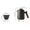 Service à thé de voyage en céramique de style japonais, tasse rapide Portable Anti-brûlure, une théière et quatre tasses, théière en céramique d'extérieur