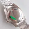 Herenhorloge, schone sluiting, fabrieksherenhorloge, automatisch mechanisch, saffier, roestvrij massief, Glidelock, zwarte rand, groen gezicht, mannelijk