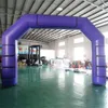 wholesale 8mWx4mH (26x13.2ft) Black Oxford Sport Arch Inflatable Start Line Angle Shape Racing Archway With Removable Sticker Box Can Be Customized