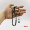 Bracelets Natural Grain Stone Tasbih Muslim Gift Man Man Misbaha Perles Perles 33Beads Eid Ramadan Gifts Arabe Fashion Bracelet