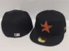 2024 NY DESIGNER STORLEK CLASSIC FITTED CAPS HOUSTON H HAT BASEBALL HATS Vuxna Baseball Team Men's and Women's Fullt Stängt monterad storlek F2