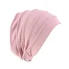 Berets Women Turban Headwrap Bawełniane czapki czapki śpiące kapelusz śpiący dla kobiet