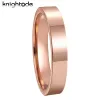 Bands 4mm 6mm 8mm Klassieke Eenvoudige Wolfraamcarbide Wedding Band Mannen Vrouwen Sieraden Verlovingsringen Plat gepolijst Comfort Fit