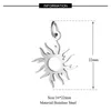 Charms 5pcs/lot 316 Stainless Steel Sun Charm Wholesale DIY Jewelry Making Jewellery Never Tarnished Pendant