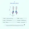 Kolczyki Wostu 925 Sterling Silver Dreamy Conch Uch Clips 8 mm ucho z opal piękną biżuterię dla kobiet Girl Letnie wakacyjne prezent na imprezę