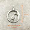 Hängen Ocean Wave Pendant Trendy Brand New Fine Glam 925 Sterling Silver Jewelry Roamntic Gift for Woman