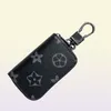 PU Leather Bag Keychains Car Keys Holder Key Rings Black Plaid Brown Flower Pouches Pendant Keyrings Charms for Men Women Gifts 4 7171338