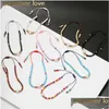 Ketting Nieuwe Handgemaakte Colorf Kralen Gevlochten Armband Voor Vrouwen Meisjes Bohemen Elastische Natuurlijke Parel Charm Bangle Trendy Sieraden Dhgarden Dholr