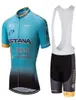 2020 Astana Pro Team Summer Pro Sporting Racing Uci World Tour Cycling Jersey 9d Pad Bike Shorts Set Ropa Ciclismo Bicycle Wear2913891