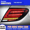 ベンツW204 C180 C200 C260 LED Tail Light 07-14 Streamer Turn Signal Rear Lamp Auto Parts Brake Ranning Light