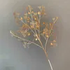 Dekorativa blommor Golden Eucalyptus Leaf Artificial Flower Fan Wedding Home Decoration