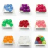 Beads Wholesale ! 6mm/8mm/10mm/12mm/14mm/16mm/18mm/20mm Jelly Acrylic Solid Chunky Beads/Bubblegum Solid Beads /DIY Hand Made Beads
