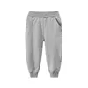 Spring Kids Long Pants | 100% Cotton Solid Trousers for Boys Girls | Autumn Casual Sports Sweatpants 240220