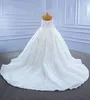 Luxuriöses, glänzendes Hochzeitskleid 2024, schulterfrei, lange Ärmel, Ebmroidery, Perlen, Pailletten, Schnürung, geschwollene Brautkleider, nach Maß, Vestido De Novia