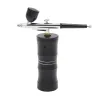 Enheter Portable Airbrush Kit With Compressor Skin Care Machine Art målning Nano Spray Gun Nail Art Air Brush Ansikt Tattoo Sprayer