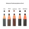 Accessoires 12 stks/doos Wenkbrauwpotlood Gekleurde Zachte Cosmetische Kunst Permanente Make-up Waterdichte Tattoo Trimmen Wenkbrauw Make-Up Pen