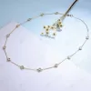 Sets Kuololit 2.4CTW Moissanite Necklace for Women Men Solid Gold 14K 10K Gold 925 Silver Chain Necklace for Engagement Christmas