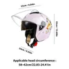 Capacetes de motocicleta Chapéu Duro Ultraleve Meia Face Lente Dupla Anti-reflexo Capa de Cabeça para Equitação Macia Acessórios de Headwear Automotivo