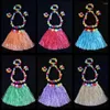 Stage Wear 5 pc / set Hula Show Hawaii Fancy Dress Garland Headband Pulseira Estilo Havaiano Grama Costume Set Full Charming