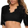 Regatas femininas elegantes camisa de renda com detalhes delicados elegantes adequadas para ocasiões especiais 066C