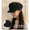 Berets Spring Summer Woman Hat Flat Cap Military Linen Octagonal Solid Kolor Top Hats Młoda studentka Kobieta