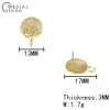 Stud Cordial Design 100pcs 13*17mm Jewelry Accessories/diy Making/earrings Stud/round Shapes/hand Made/jewelry Findings & Components