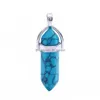 Charms högkvalitativ naturlig kristallhänge charm för halsbandsarmband blandad färg agat turkosa mode juveler dropp de dhgarden dhnw7