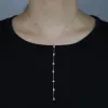 Collane 100% 925 geometrica in argento sterling geometrico vari gradi a forma di cluster cluster catene di stazione sexy long y lariat collana per donne