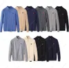 2024 Herrenpullover Designer Polo Half Zipper Ralphs Hoodie Langarm Strickpferd Twist Hoher Kragen Mode Männer Frau Laurens Stickerei 8813ess