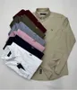 2024 Heren casual polo Ralphs lange mouw lente en herfst zakelijk katoen Oxford non iron slim Paul formeel overhemd hoge kwaliteit 4413ess