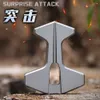 Thickened Single Steel All Finger Tiger Outdoor Portable Mini Self-Defense And Wolf Equipment Window Breaking Tool 217436