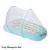 Crib Netting 68x48cm Cienka przenośna składana akcesoria do spania w salonie Travel Baby Crib Mosquito Net Home Decor Bedding oddychający