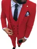 Suits Mens Suits Wave Point Three Pieces Män klänning Suits Casual Commuter Office Business Suits For Wedding (Blazer+Vest+Pants)