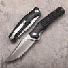 Oferta specjalna A2242 Flipper Składanie noża D2 satynowe punkt kropli Blade CNC G10 z stali nierdzewnej Łożysko kulkowe Szybkie otwarte noże EDC na zewnątrz