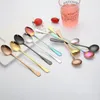 Coffee Scoops Stainless Steel Latte Long Tea Spoon Soda Ice Cream Dessert Sundae Spoons