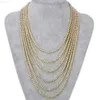 Iced Out Hip Hop Certified Gold Tennis Chain Diamond Netclace Netclace Home لزوجك أو زوجتك