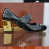 Zapatos de Vestir Zapatos Mary Jane Charol Mujer Tacón Grueso Zapato de Cuero Bombas con Punta Cuadrada Perlas Femeninas Banquete de Vacaciones Informales Zapatos de Tacones Altos Vintage para Mujer