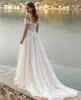 Champagne Beach Wedding Dress Sweetheart Lace Appliques Off Shoulder Corset Princess Boho Birde Party Gowns Vestido De Novia Robe De Mariage