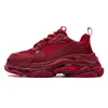 Triple S alte Freizeitschuhe Designer Herren Sneaker Runner Klare Sohle Schwarz Weiß Rosa Grau Chunky Trainer Neon Dad Schuh Modedesigner Chaussures Größe 35-45