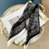 Knit Scarf Set For Men Women Winter Wool Fashion Designer Cashmere Shawl Ring Luxury Plaid Check Cotton 70 X 70 CM color Scarves QIMING 2024221015