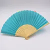 Personalized Luxurious Silk Fold Hand Fan Customized Engraved Logo Folding Fans with Gift Box Party Favors Weddings Gifts