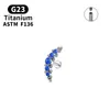 Серьги-гвоздики G23 Титан ASTM F136 Пирсинг козелка для женщин Ювелирные аксессуары
